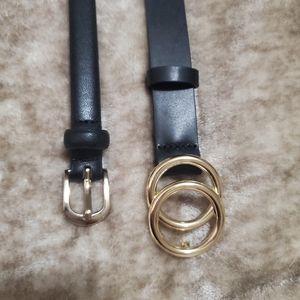 H&m black belts (2 belts)